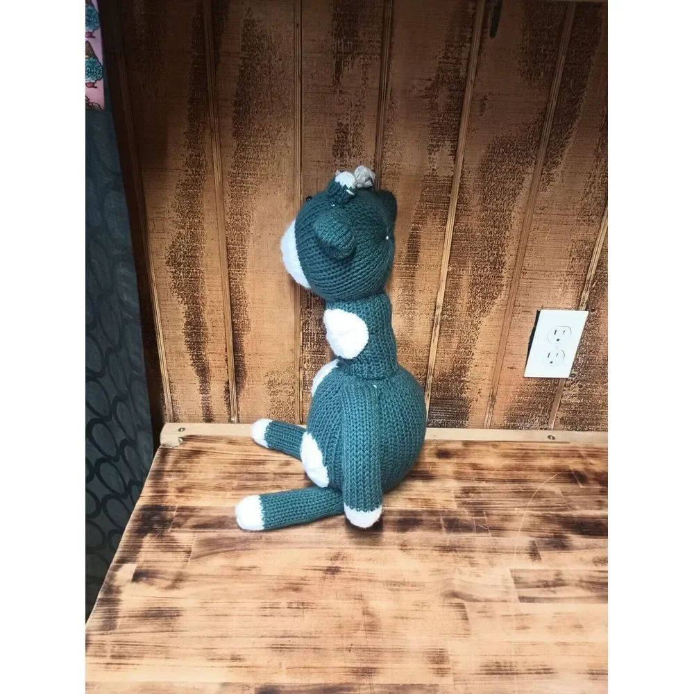 Hand Crochet Dark Blue Spotted Giraffe Stuffed Animal Plush‎ Amigurumi Homemade